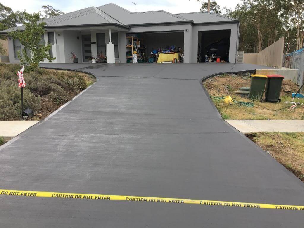 concrete driveway